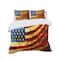 Designart 'God Bless America Flag' Modern & Contemporary Bedding Set - Duvet Cover & Shams